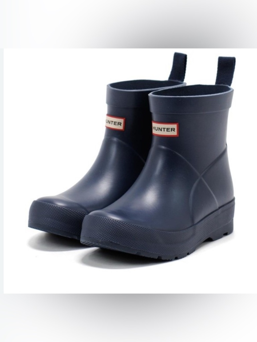 HUNTER Kids Sz EU 33 US 2 Navy Blue Play Rain Boots